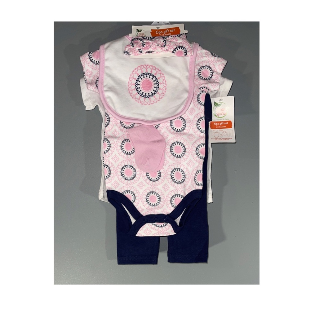 Yoga Sprout Baby Girl Clothes - 0-3 Months